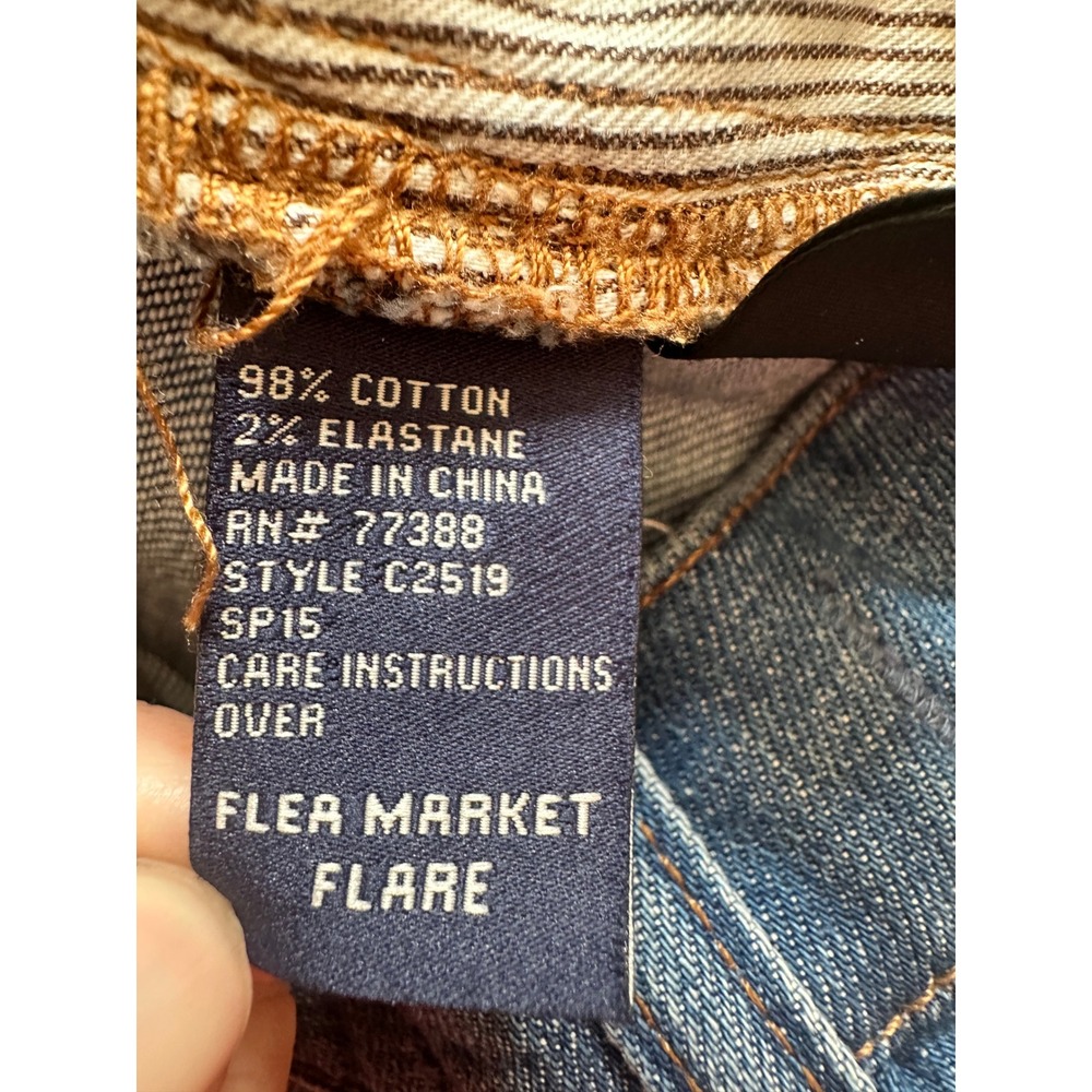 Madewell Flea Market Flare Jeans Medium Wash High Rise C2519 Blue Denim 27 - Picture 8 of 8